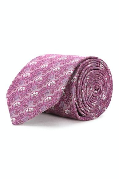 men purple textured tie