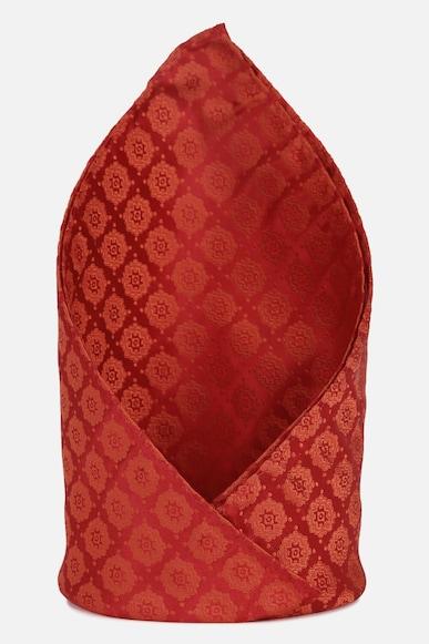 men red embroidered party pocket square