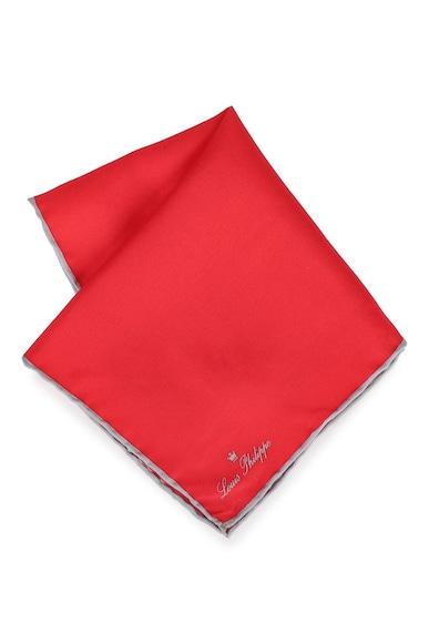 men red solid casual pocket square