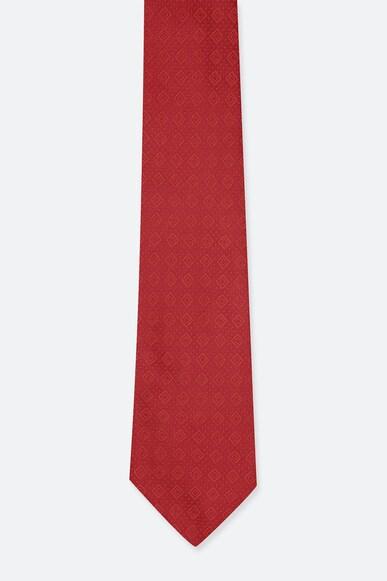 men red solid tie