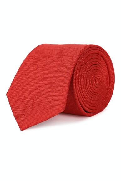 men red textured tie
