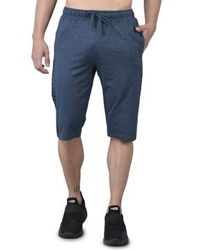 men regular fit 3/4th shorts with insert pocket