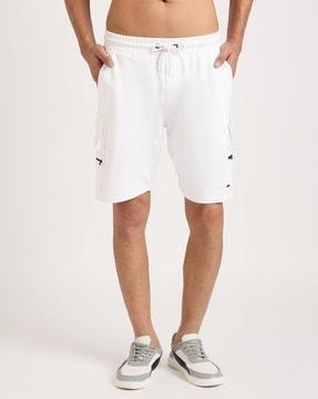men-regular-fit-cargo-shorts-with-elasticated-drawstring-waist
