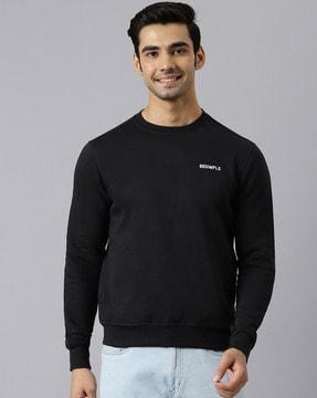 men regular fit crew-neck sweatshirt