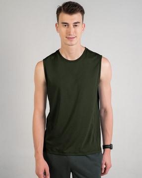 men regular fit sleeveless vest