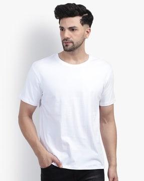 men regular fit t-shirt with round neck