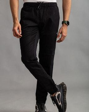men relaxed fit cargo joggers
