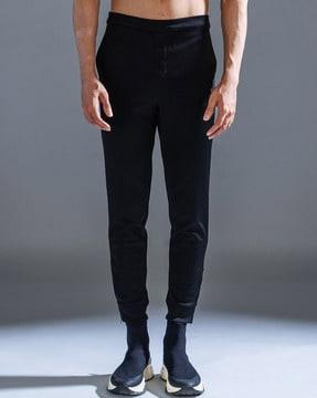 men relaxed fit flat front pants