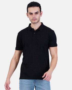 men relaxed fit polo t-shirt