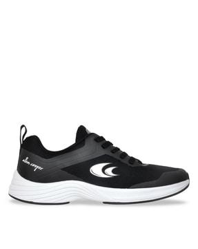men round-toe lace-up running shoes