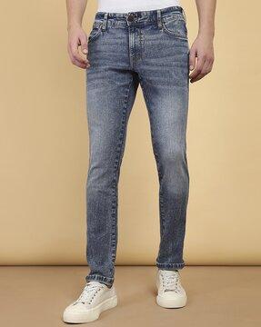 men skinny jeans with insert pockets