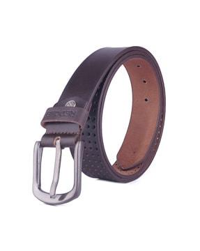 men slim belt with tang buckle closure