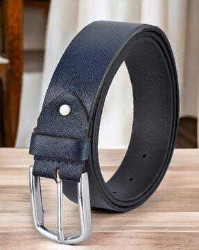 men slim belt with tang buckle closure