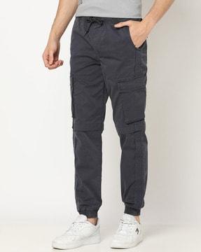 men slim fit cargo joggers