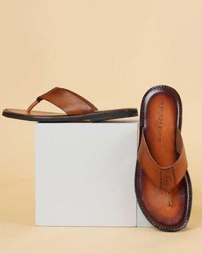 men slip-on sandals with stitched detail