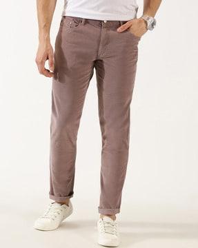 men straight fit chinos trousers