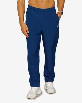 men straight track pants with slip pockets