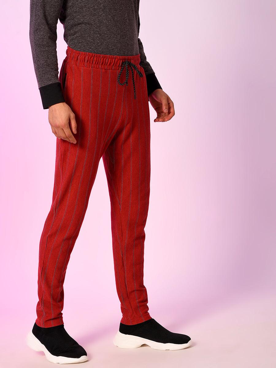 men striped trackpant