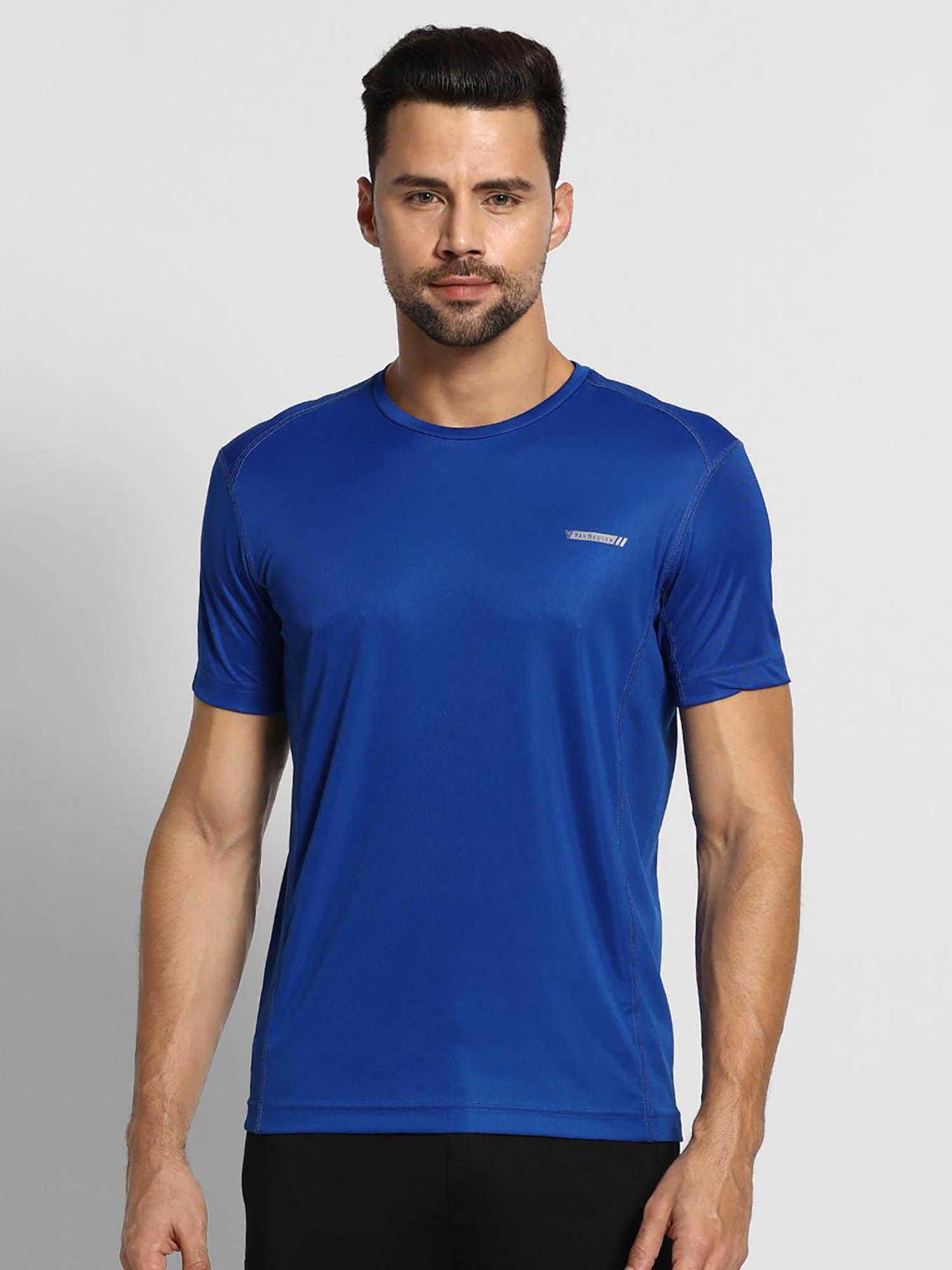 men swift dry & anti microbial t-shirt - blue