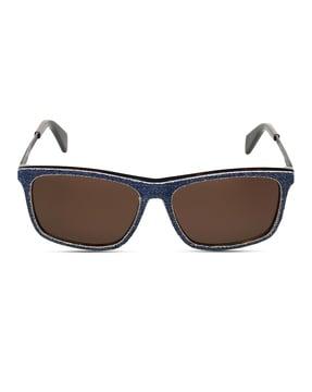 men uv-protected rectangular sunglasses - dl5153 056 55 s