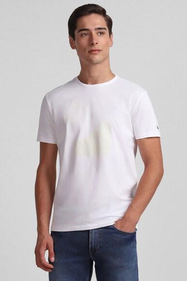 men white solid crew neck t-shirt