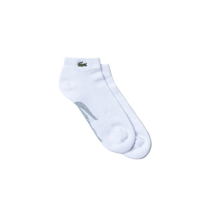 men white sport stretch cotton low-cut socks