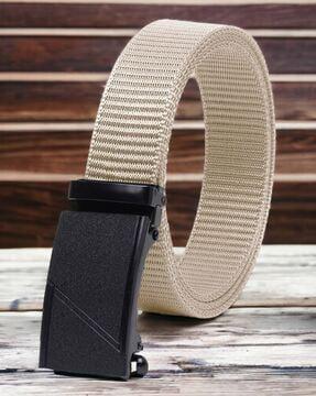 men wide belt with auto-lock buckle closure