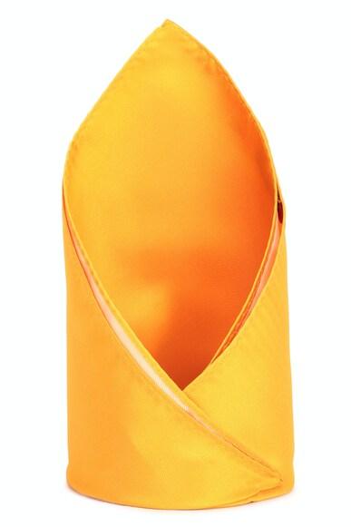 men yellow solid formal pocket square