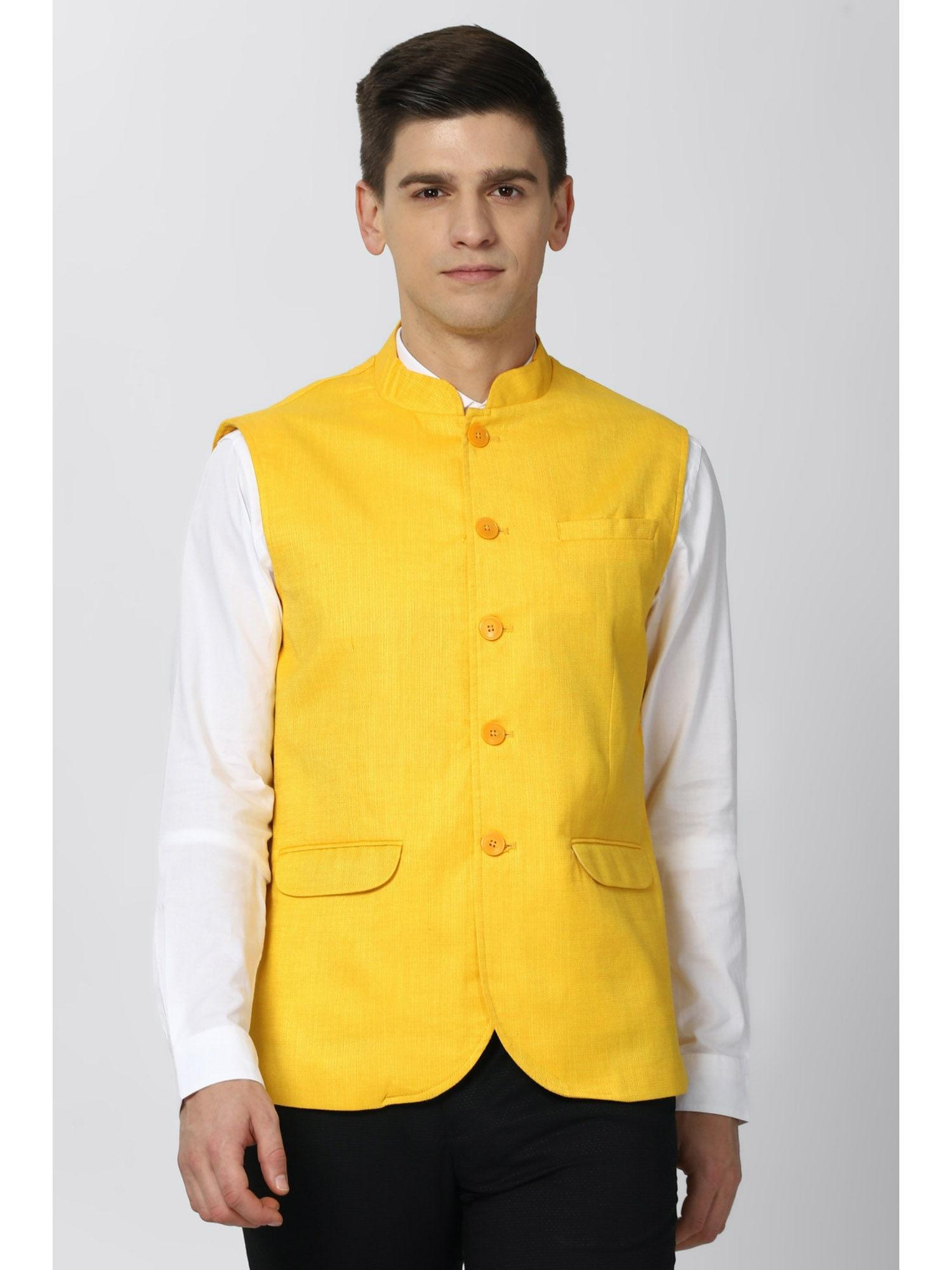 men yellow waistcoat