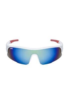 men,women half rim uv protected rectangular sunglasses - mg 9185/s c5 7519