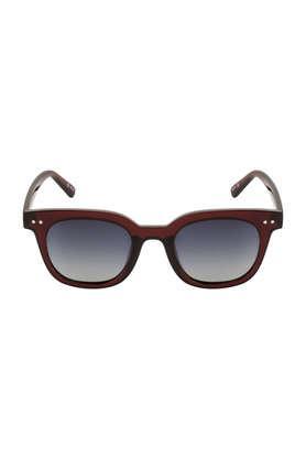 men,women full rim polarized & uv protected round sunglasses - altea-red