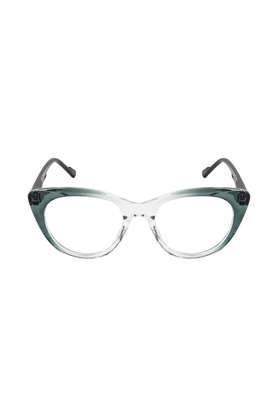 men,women full rim regular lens rectangular prescription eyewear frames - doris-crystal gradient green