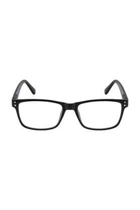 men,women full rim regular lens rectangular prescription eyewear frames - hipo-negro matte