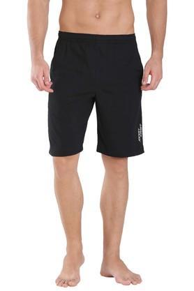 men's 4 pocket solid shorts - black