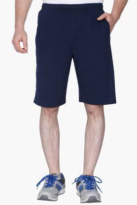 men's 4 pocket solid shorts - navy