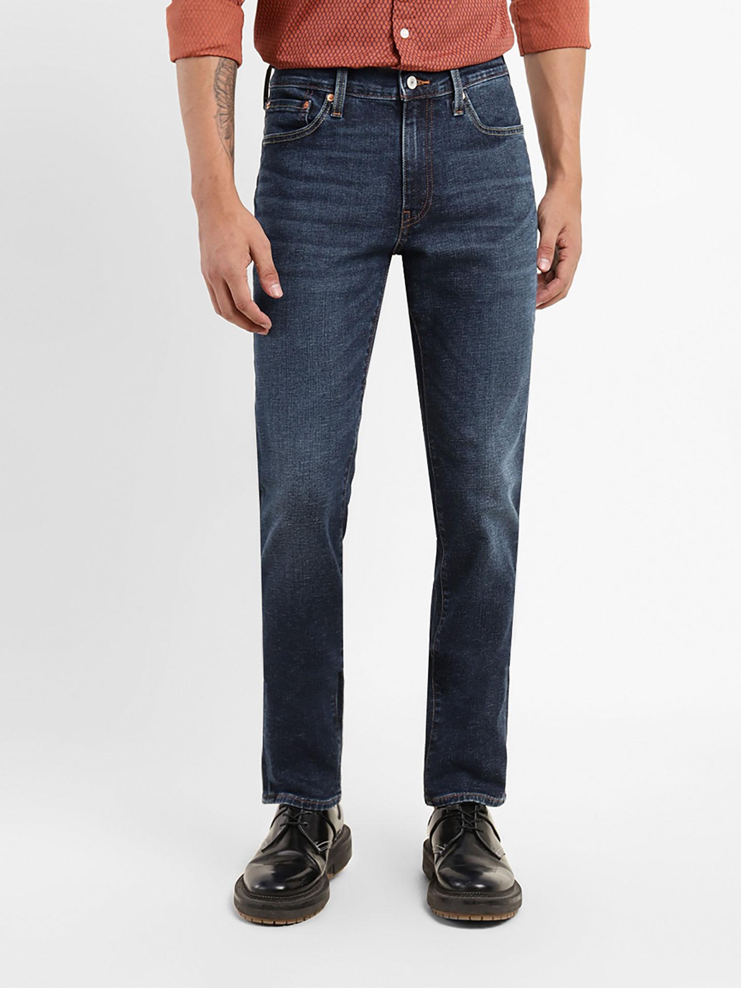 men's 511 dark blue slim fit faded jeans