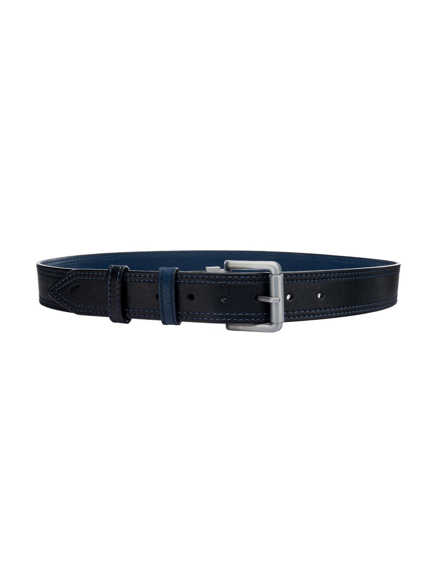men's belt reversible black