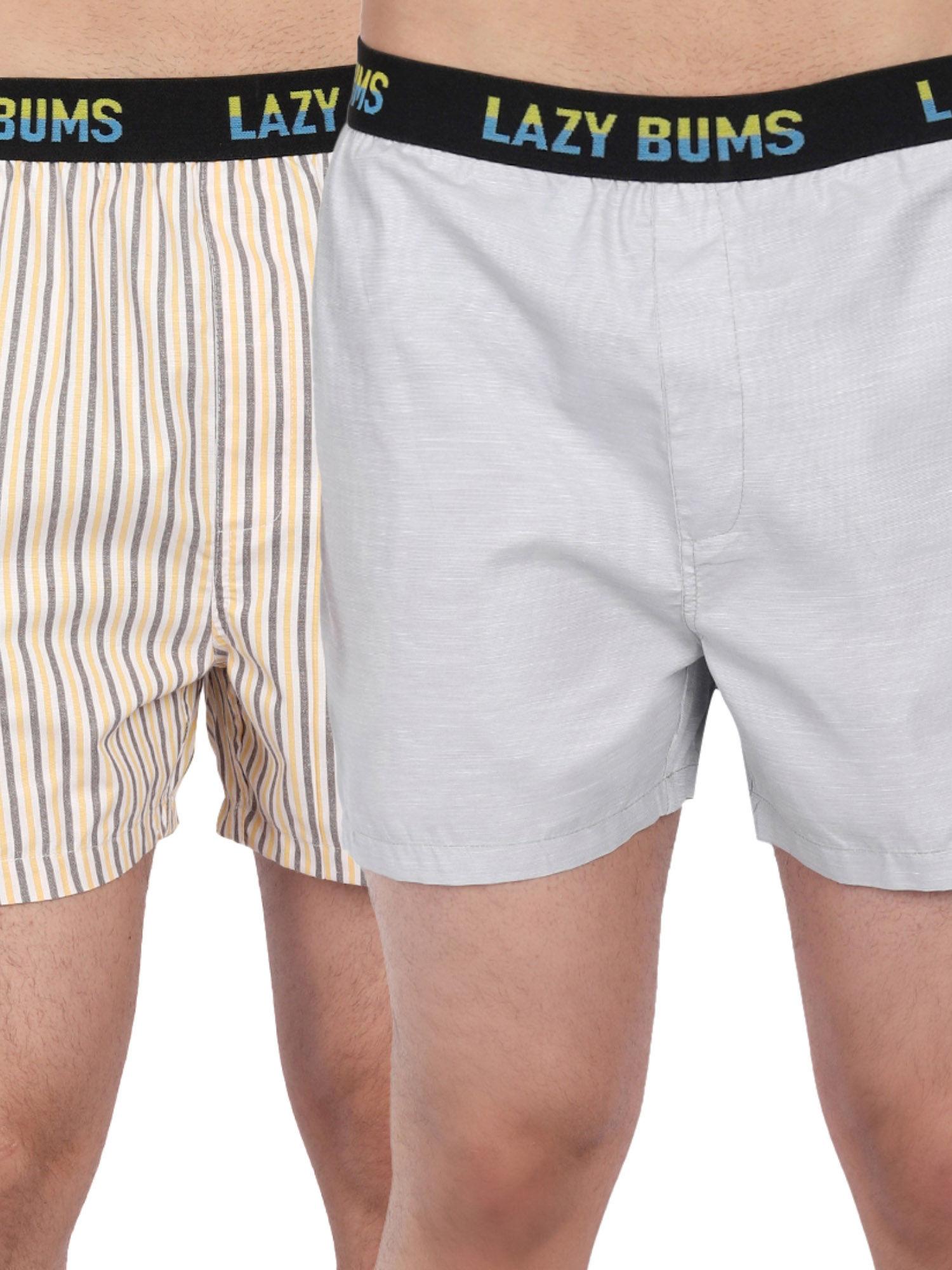 men's combed cotton breeze boxer shorts regular fit boxers (pack of 2)