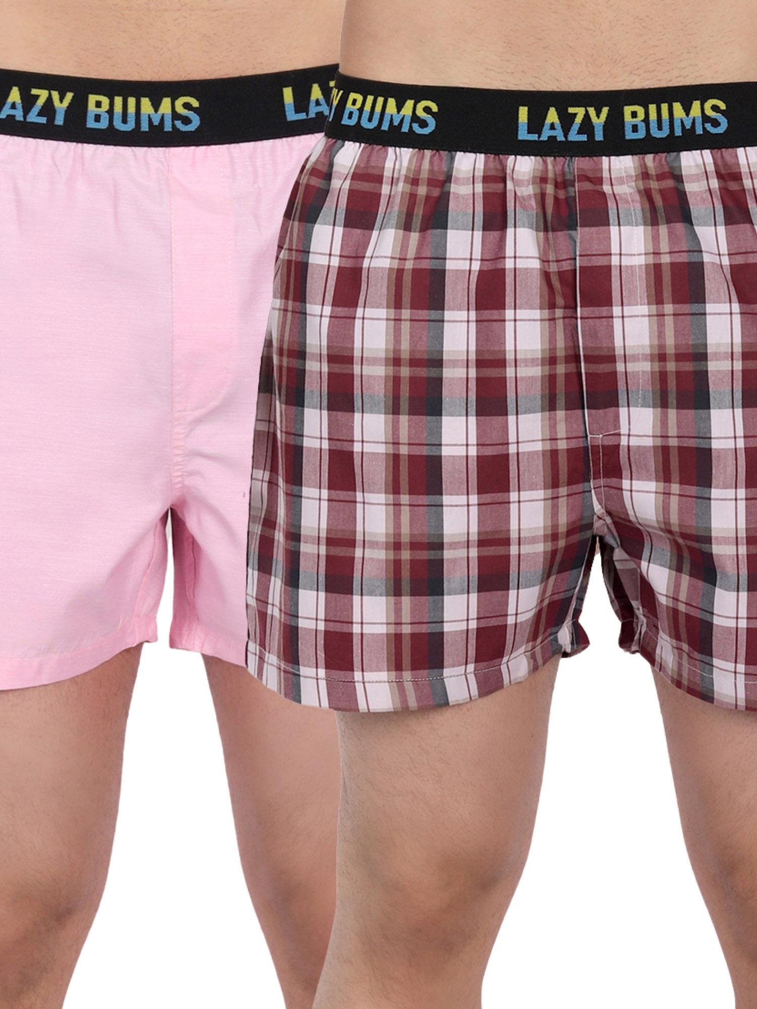 men's combed cotton breeze boxer shorts regular fit boxers (pack of 2)