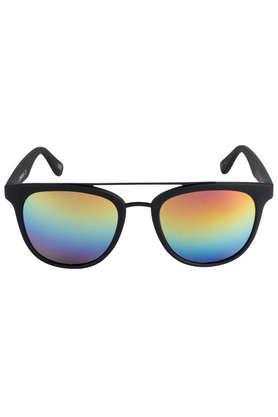 men's full rim uv protected round sunglasses