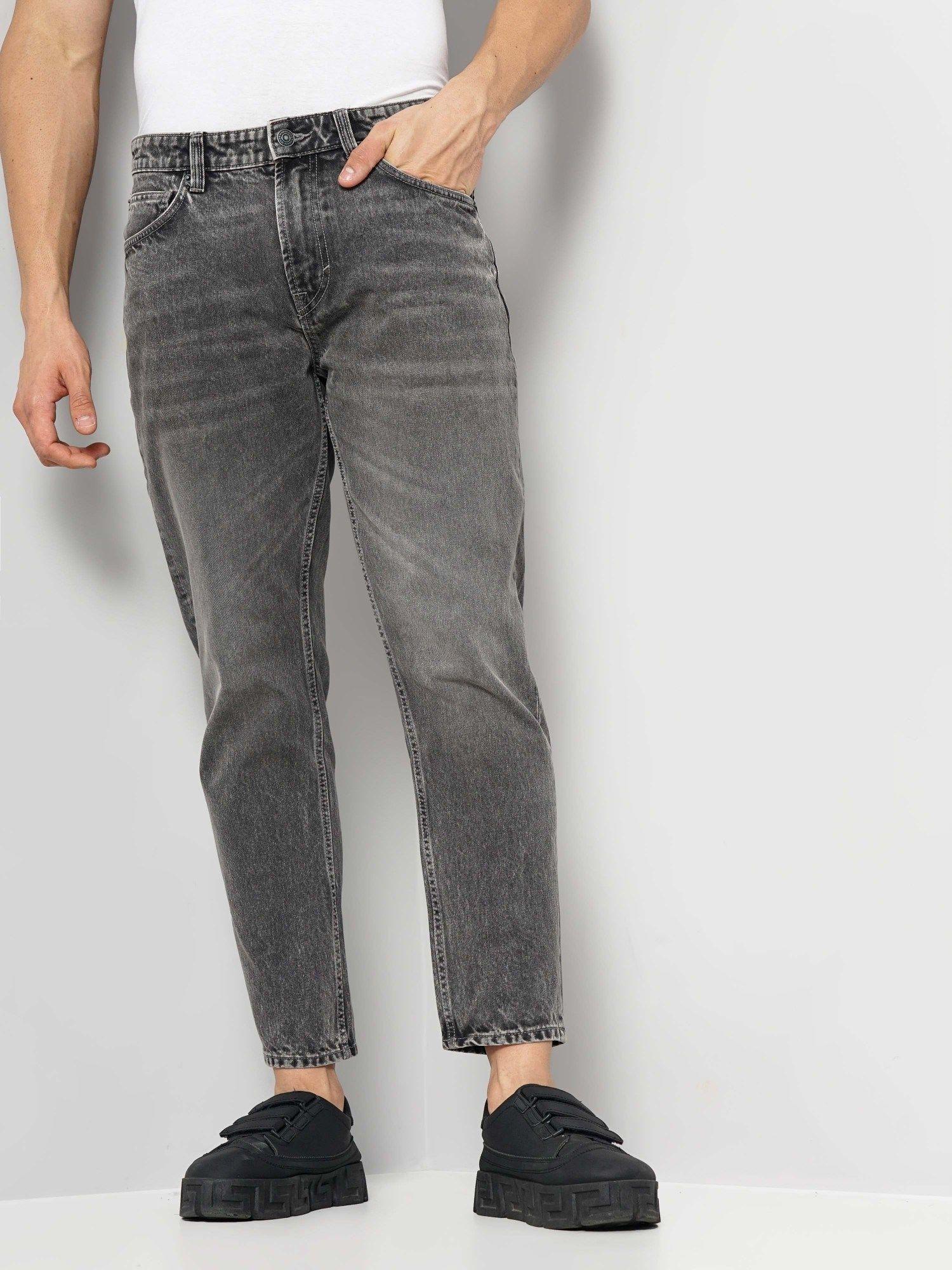 men's-grey-solid-jeans