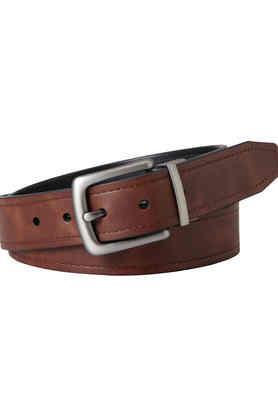 men's leather casual wear belt - brown