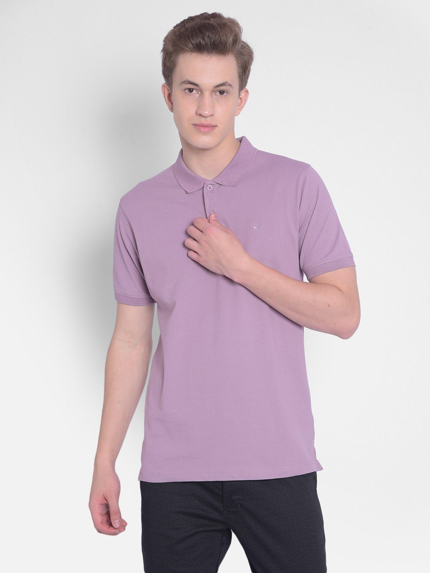 men's purple polo t-shirt