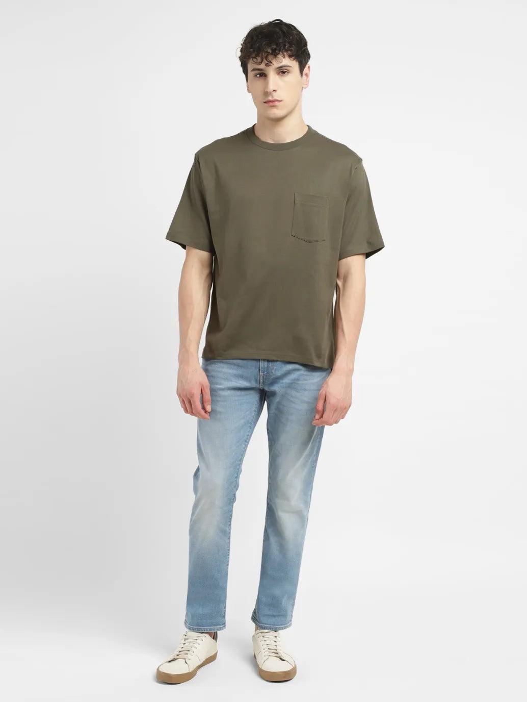 men's solid relaxed fit t-shirt