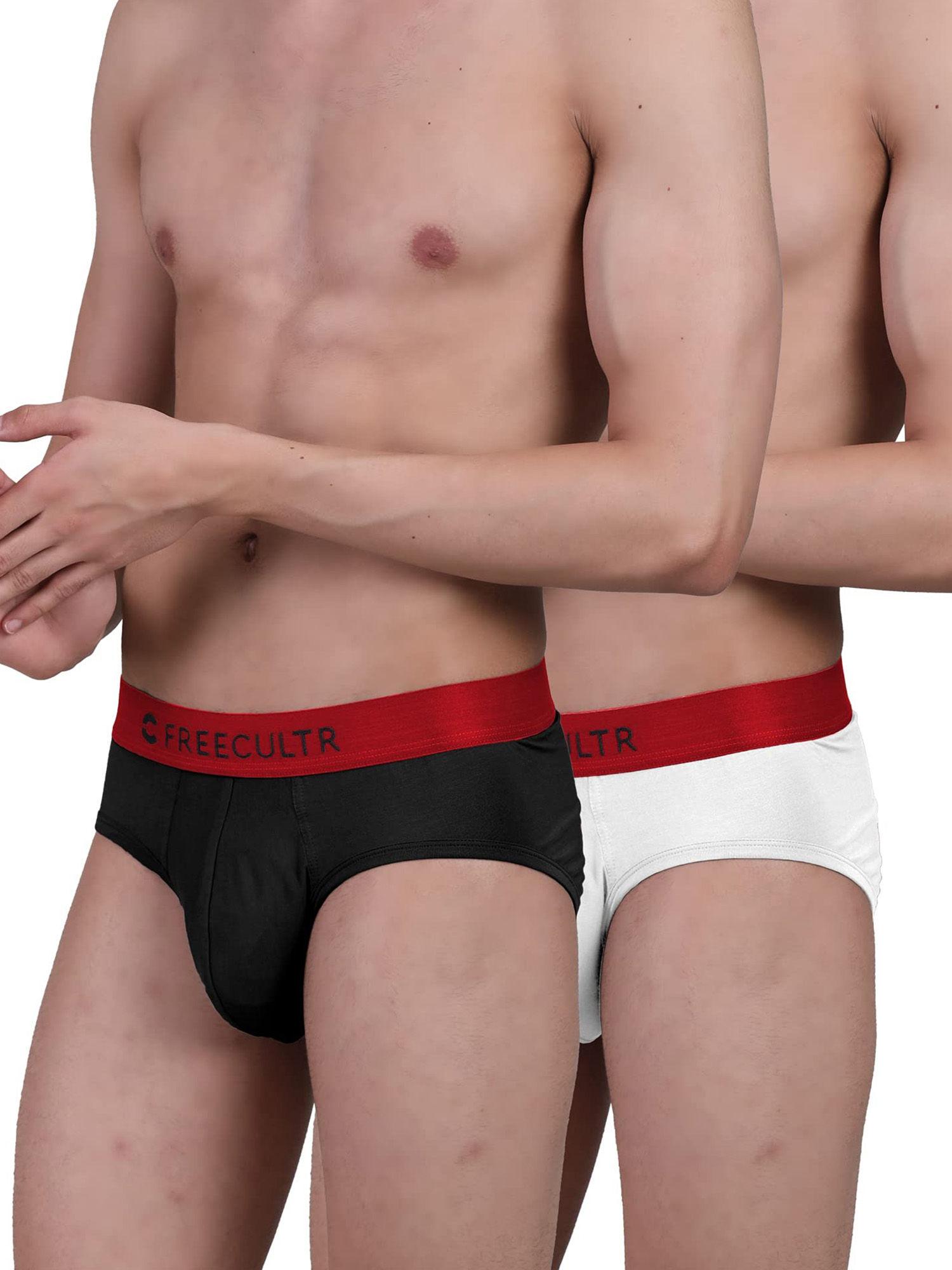 men's underwear anti bacterial micromodal anti-chaffing brief, pack of 2