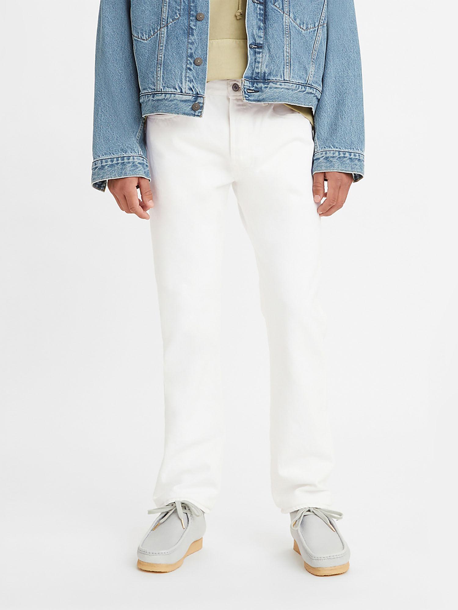 men's 501 white regular fit jeans