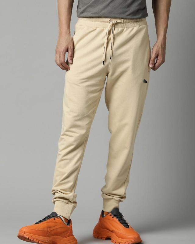 men's beige joggers