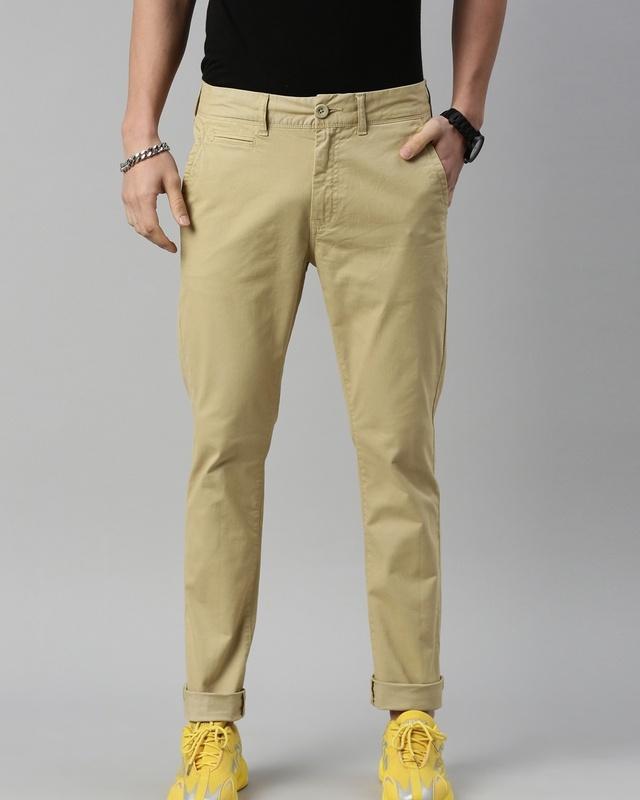 men's beige slim fit chinos