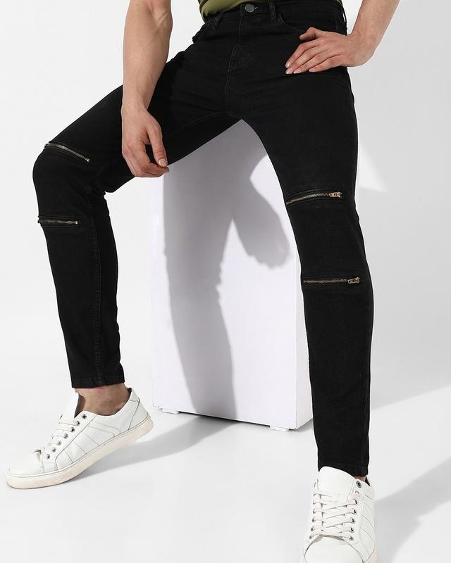 men's black jeans