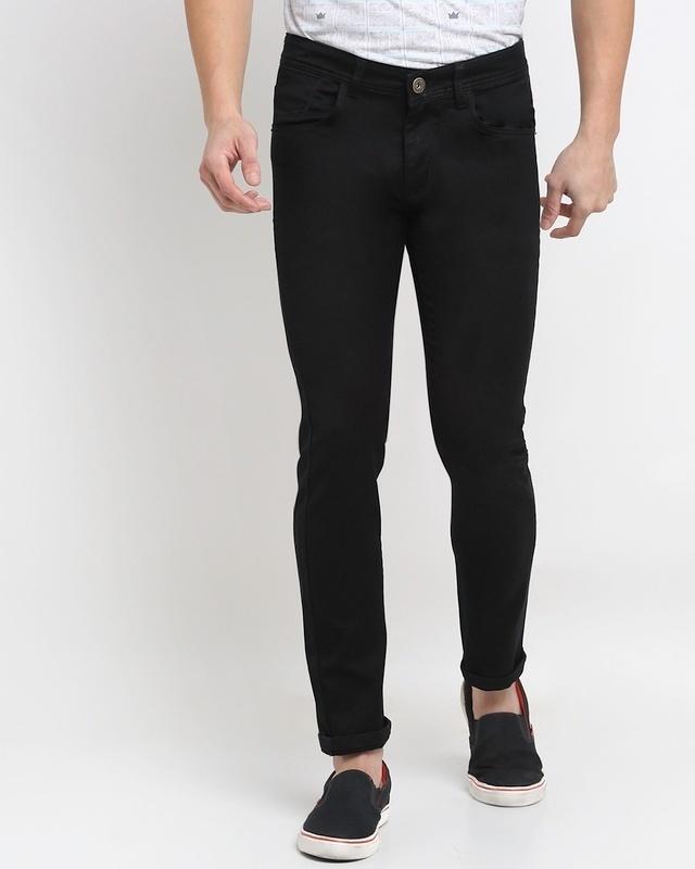 men's black slim fit jeans